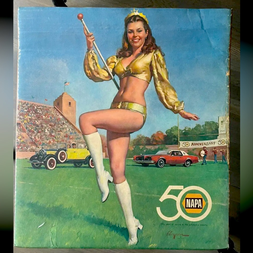 NAPA CARS Vintage Poster Original 50 years of service.